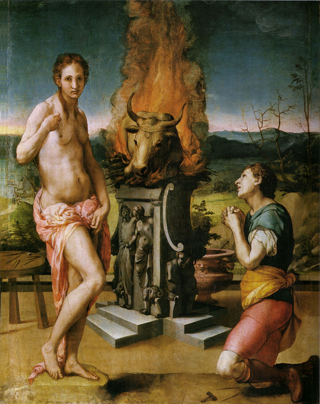 Pintura representando a Pigmalión, de Bronzino (1530).
